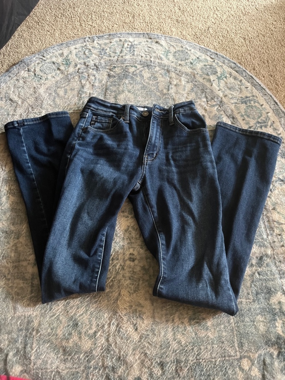 Dark Blue Wide Leg Women's Jeans